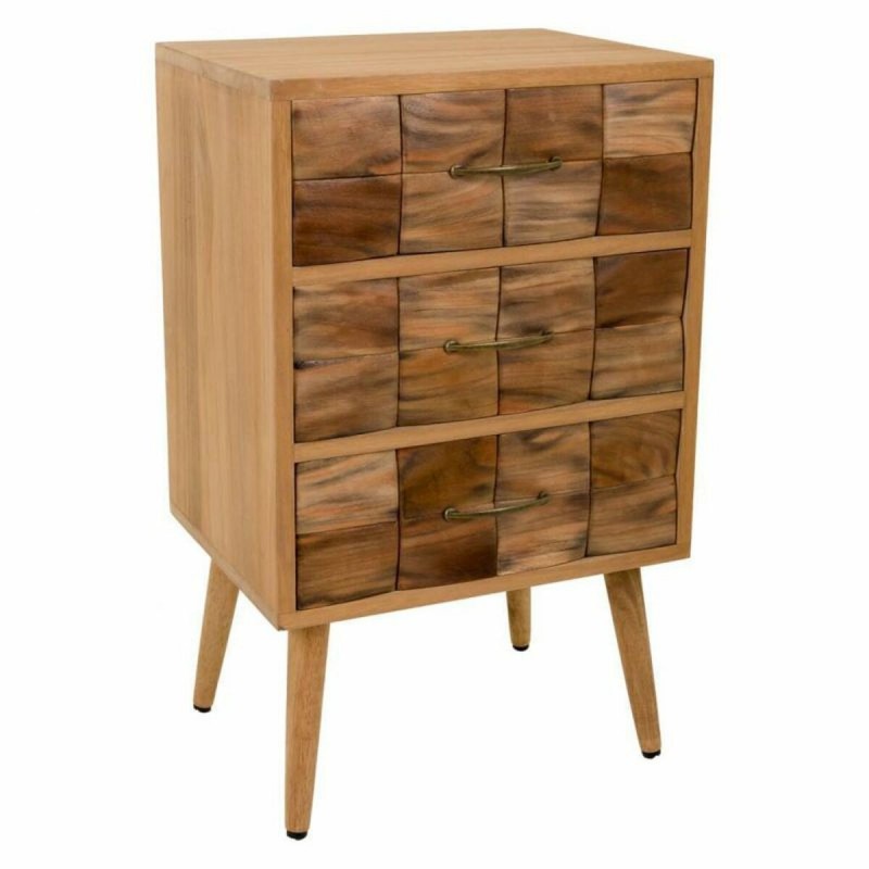 Cassettiera Alexandra House Living Naturale Legno di paulownia 75 x 38 x 45 cm