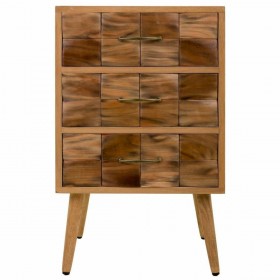 Cassettiera Alexandra House Living Naturale Legno di paulownia 75 x 38 x 45 cm