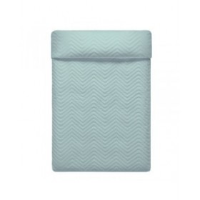 Trapunta Reversibile HappyFriday Basic Arista Blu Marino Menta 270 x 260 cm