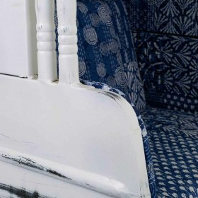 Poltrona Alexandra House Living Bianco 90 x 160 x 90 cm Tappezzato