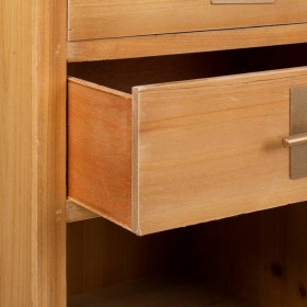 Credenza Alexandra House Living Dorato Naturale Ferro Legno di abete 37 x 139 x 120 cm