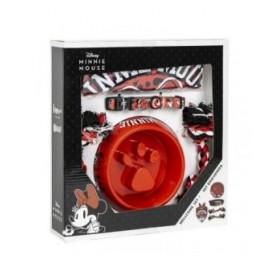 Set regalo di benvenuto per cani Minnie Mouse Rosso 5 Pezzi