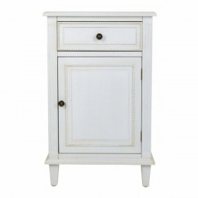 Comodino Alexandra House Living Bianco 36 x 72 x 45 cm