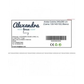 Trapunta HappyFriday Basic Arista Bianco 240 x 260 cm