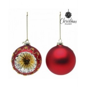 Palle di Natale 45166 8 cm (2 uds) Rosso