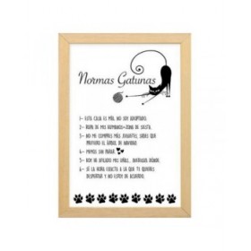 Decorazione da Parete Bianco Gatti 35 x 25 cm 32 x 25 cm (1 Unità)