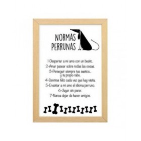 Decorazione da Parete Bianco Cane 35 x 25 cm 32 x 25 cm
