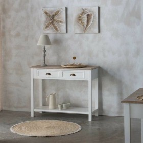 Tappeto Alexandra House Living Bianco Naturale 120 x 120 cm Circolare