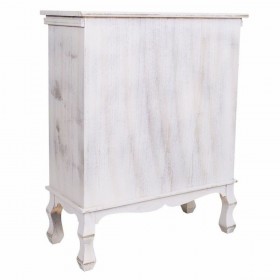 Ingresso con Cassetti Alexandra House Living Bianco Legno di paulownia 30 x 80 x 65 cm