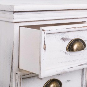 Ingresso con Cassetti Alexandra House Living Bianco Legno di paulownia 30 x 80 x 65 cm