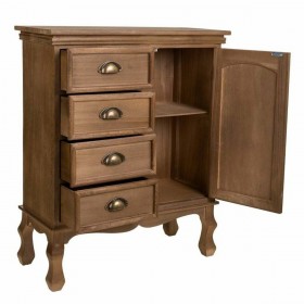 Ingresso con Cassetti Alexandra House Living Marrone Legno di paulownia 30 x 80 x 65 cm