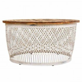 Tavolino da Caffè Alexandra House Living Legno Ferro 91 x 48 x 91 cm