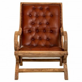 Poltrona Alexandra House Living Marrone Naturale 98 x 94 x 65 cm