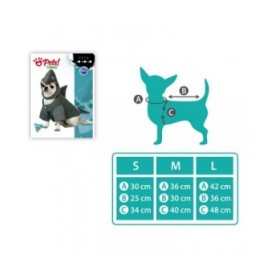 Costume per Cane Taglia M Squalo