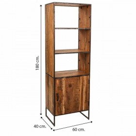 Scaffale Alexandra House Living Naturale Ferro Legno di acacia 40 x 180 x 60 cm