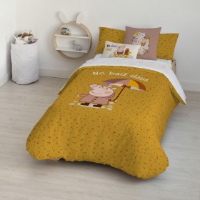 Copripiumino Peppa Pig No Bad Days Multicolore 175 Fili 180 x 220 cm