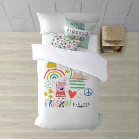 Copripiumino Peppa Pig Together Multicolore 175 Fili 140 x 200 cm