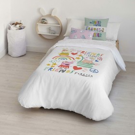 Copripiumino Peppa Pig Together Multicolore 175 Fili 155 x 220 cm