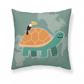 Fodera per cuscino Kids&Cotton Maui A Bianco 50 x 50 cm