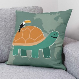 Fodera per cuscino Kids&Cotton Maui A Bianco 50 x 50 cm