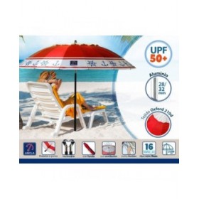 Ombrellone Rosso Ø 220 cm SPF50+ Ancora
