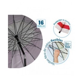 Ombrellone Rosso Ø 220 cm SPF50+ Ancora
