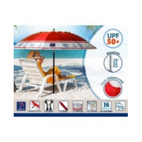 Ombrellone Rosso Ø 240 cm SPF50+ Ancora