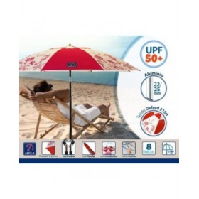 Ombrellone Rosso Ø 180 cm SPF50+ Marino