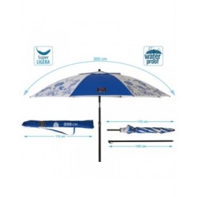 Ombrellone Azzurro Ø 200 cm SPF50+ Marino