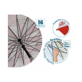 Ombrellone Rosso Ø 220 cm SPF50+ Marino