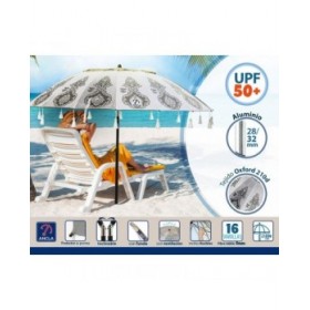 Ombrellone Bianco Ø 220 cm SPF50+ Boho