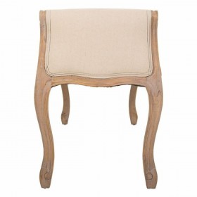 Panca Alexandra House Living Crema Legno d'albero della gomma 48 x 60 x 113 cm