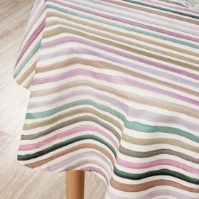 Tovaglia antimacchia Belum Naiara 4-100 Multicolore Ø 140 cm A strisce