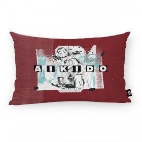Fodera per cuscino La casa de papel Aikido C Bianco Multicolore 30 x 50 cm