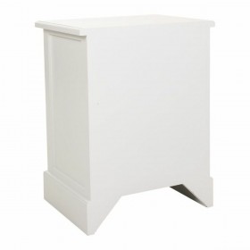 Comodino Alexandra House Living Bianco 35 x 60 x 45 cm