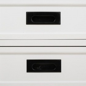 Comodino Alexandra House Living Bianco 35 x 60 x 45 cm