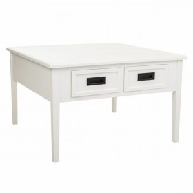 Tavolino da Caffè Alexandra House Living Bianco Pino Legno MDF 80 x 50 x 80 cm