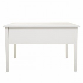 Tavolino da Caffè Alexandra House Living Bianco Pino Legno MDF 80 x 50 x 80 cm