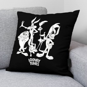 Fodera per cuscino Looney Tunes Looney B&w A Nero Multicolore 45 x 45 cm
