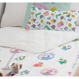 Copripiumone a sacco Peppa Pig Time Bed Multicolore