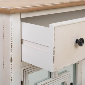 Ingresso Alexandra House Living Bianco Vetro Legno di abete Legno MDF 36 x 72 x 83 cm