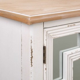 Ingresso Alexandra House Living Bianco Vetro Legno di abete Legno MDF 36 x 56 x 83 cm