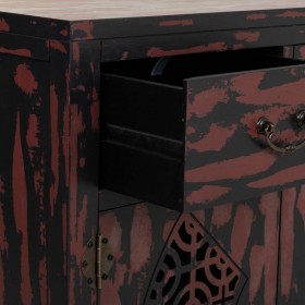 Ingresso con Cassetti Alexandra House Living Rosso Legno di abete Legno MDF 36 x 78 x 66 cm