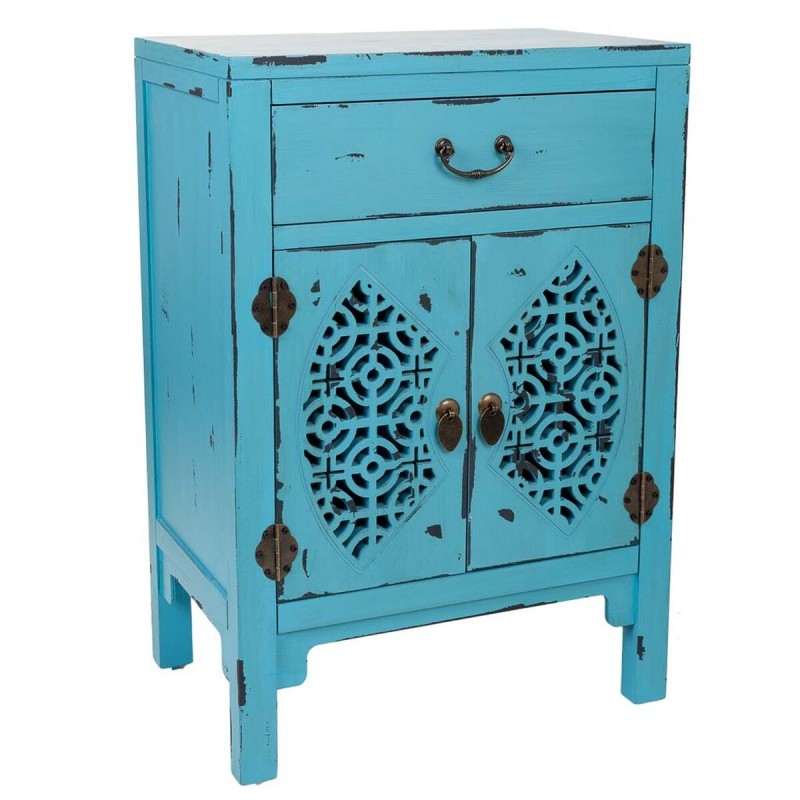 Ingresso Alexandra House Living Azzurro Legno di abete Legno MDF 32 x 75 x 48 cm