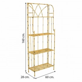 Scaffale Alexandra House Living Giallo Forjare 28 x 160 x 60 cm