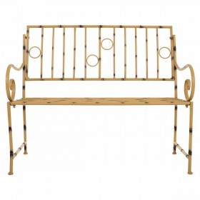 Panca Alexandra House Living Giallo Metallo 50 x 92 x 126 cm
