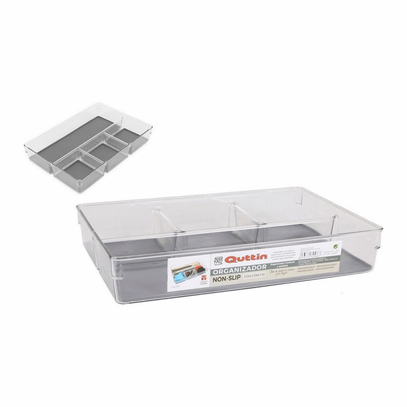 Contenitori per Cassetti Quttin Non-Slip 33 x 22,5 x 6 cm