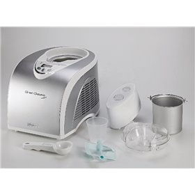 Ariete 693 Gran Gelato Metal - Gelatiera Autorefrigerante con Compressore - Gelati e Sorbetti - Cestello Removibile 1 L - Displa