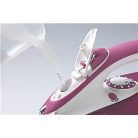 Ariete 6215 Steam Iron 2200W - piastra in acciaio inox - Serbatoio 280 ml - Rosa