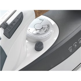 Ariete Steam Iron 6232 Grey - Ferro da stiro con piastra Acciaio Inox - manico in sughero - serbatoio 300 ml - 2200 Watt - Bianc